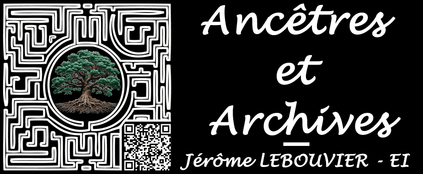 Ancêtres et Archives - Jérôme LEBOUVIER : Recherches généalogiques en France ; Numérisation Archives Personnelles ; documents papier et photographies de qualité avec scanner professionnel